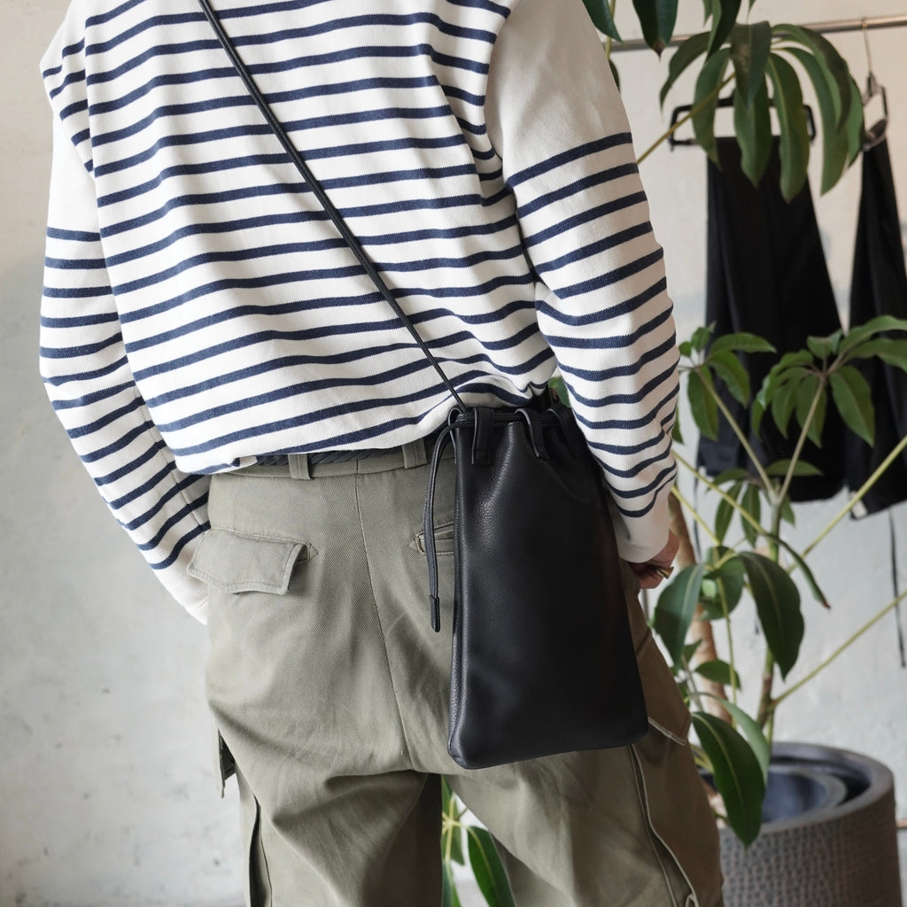 THE SOLE / Coulisse サドルレザー 巾着バッグ