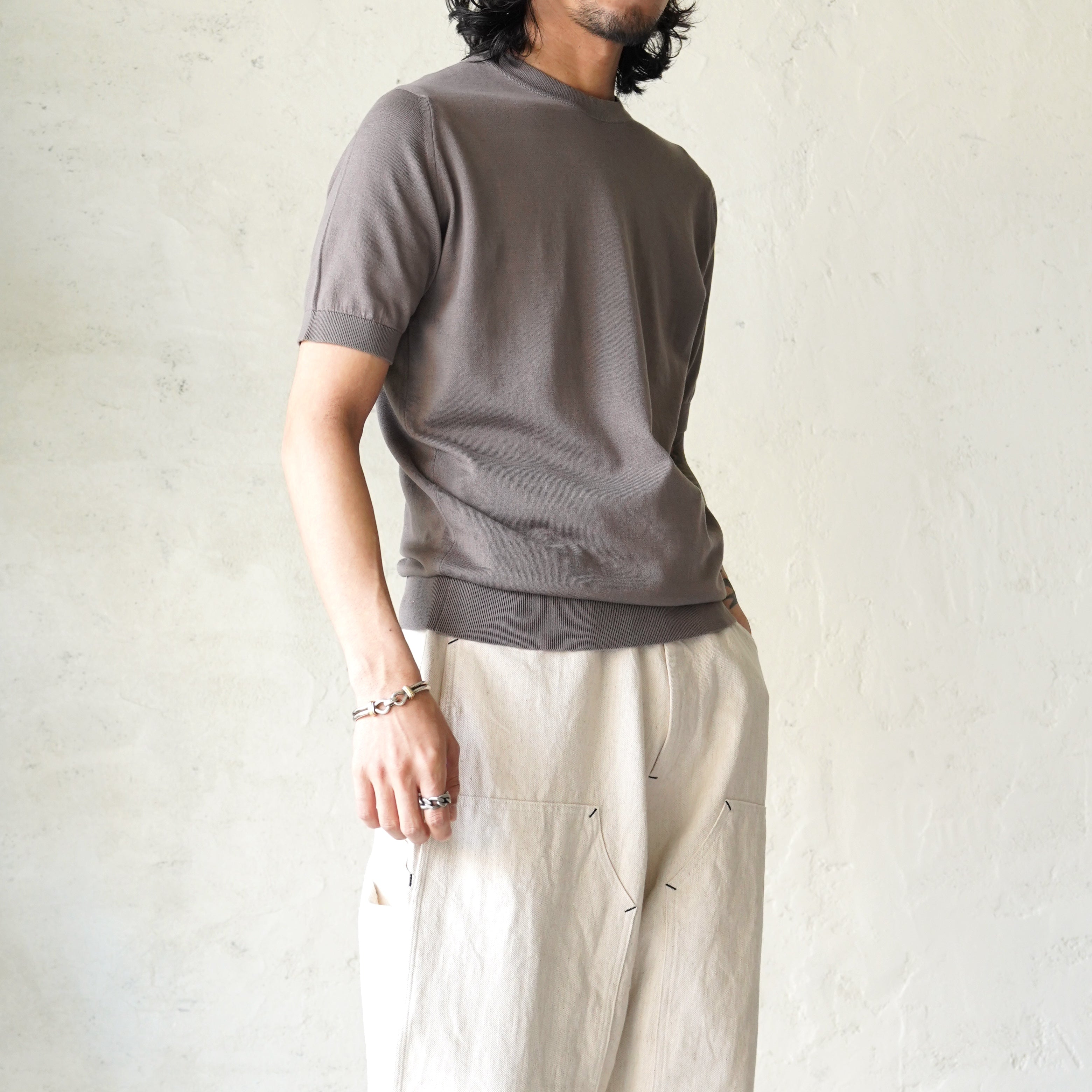 JOHN SMEDLEY / KEMPTON クルーネック半袖ニット – ESSEVE