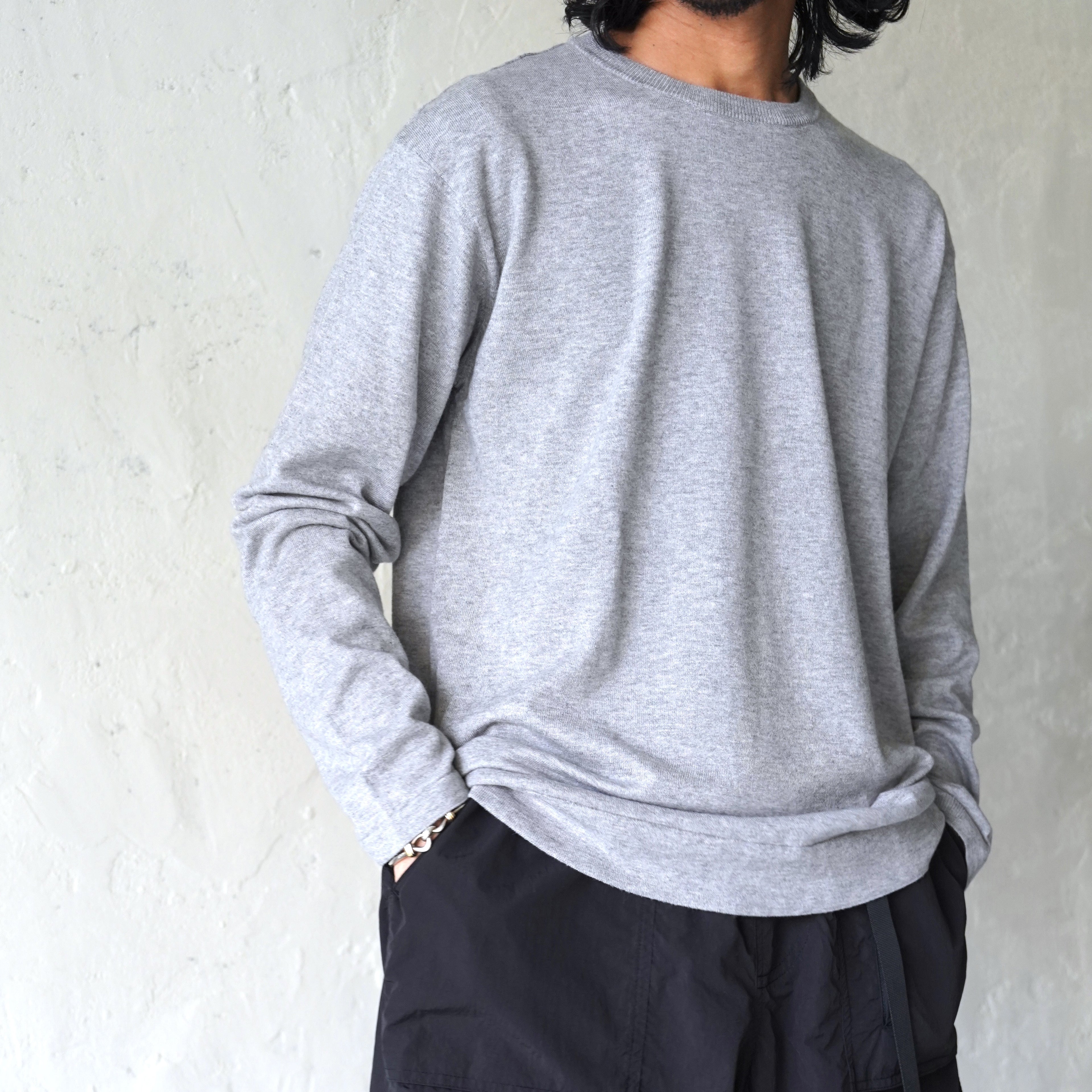 V::room / Cotton Cashmere 長袖クルーネックT