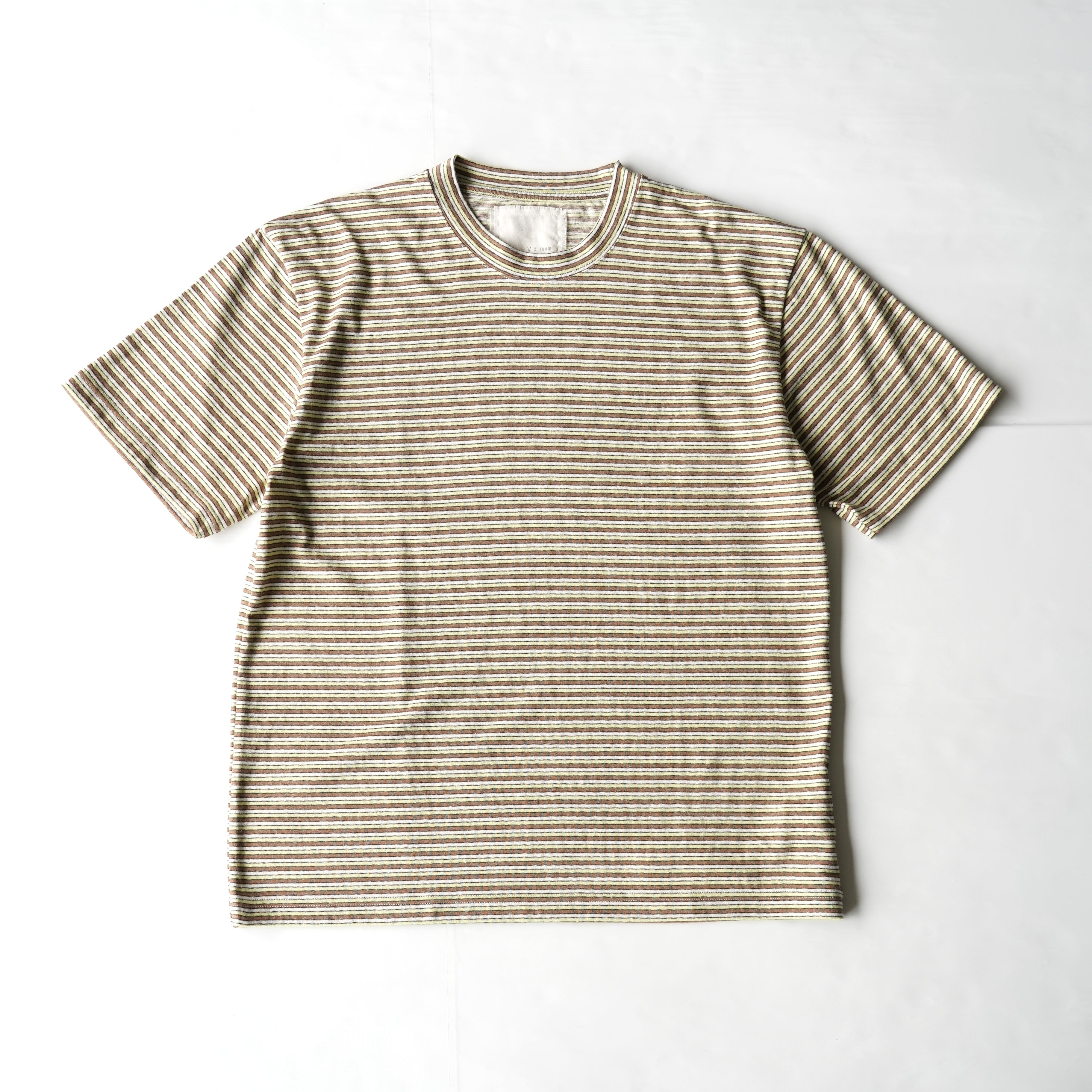 V::room / Recycled Cotton Multi Boarder カットソー