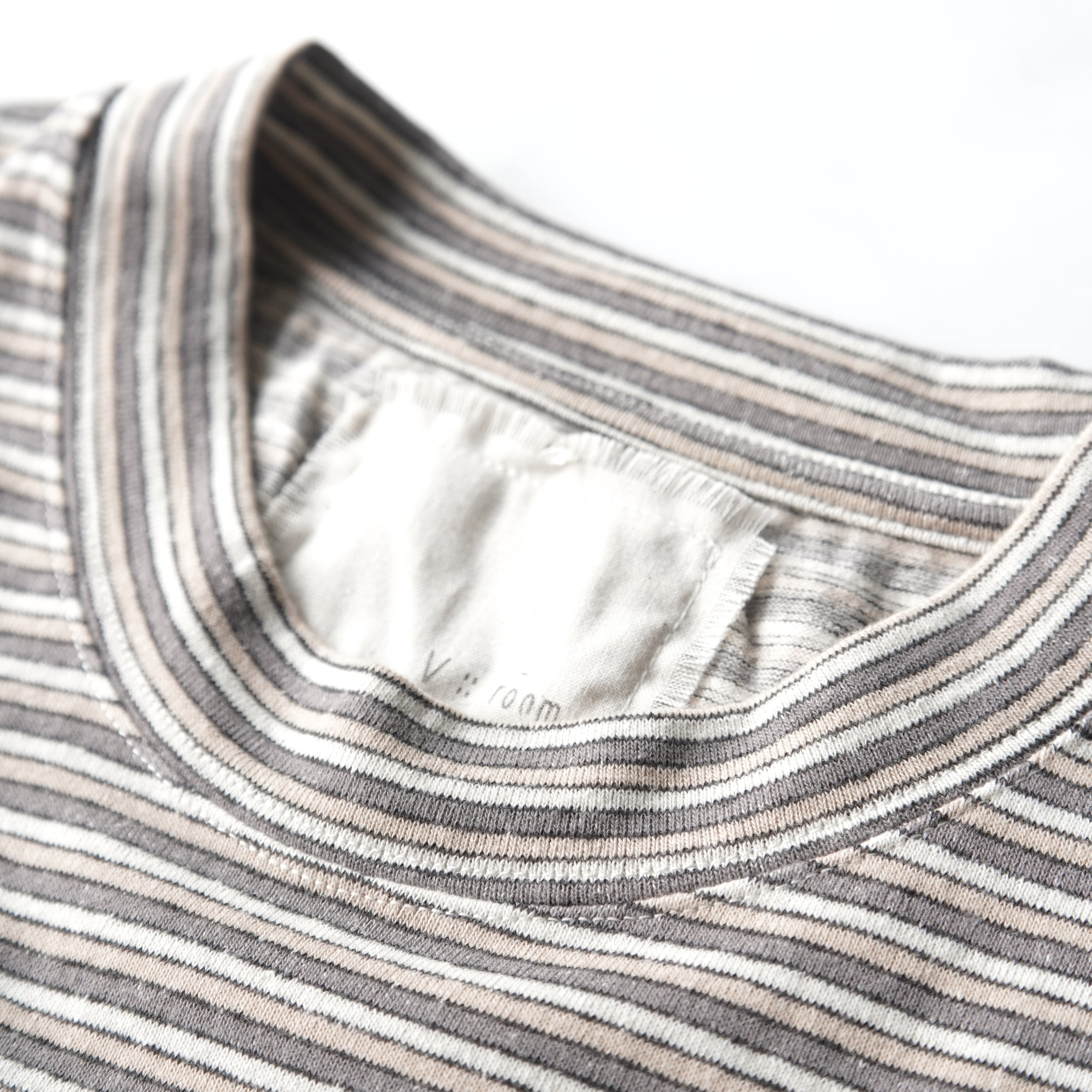 V::room / Recycled Cotton Multi Boarder カットソー