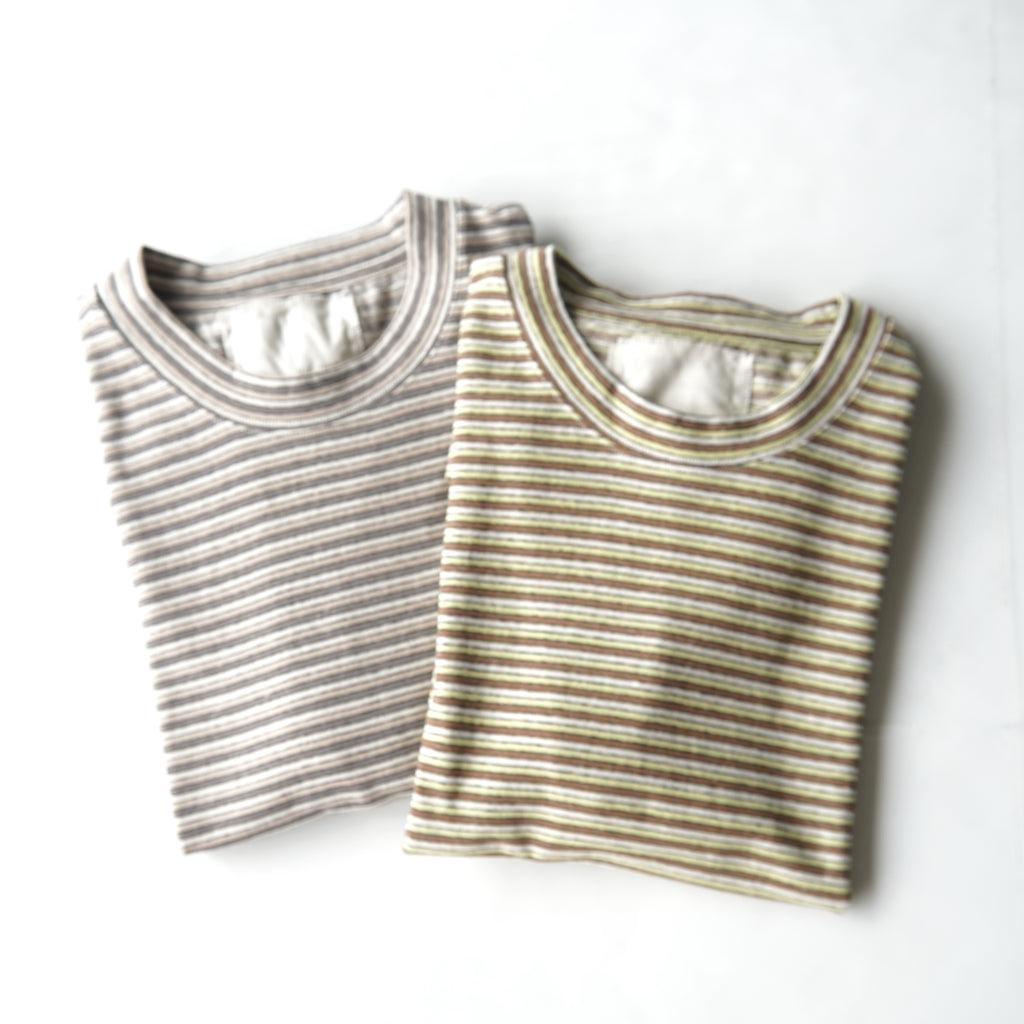 V::room / Recycled Cotton Multi Boarder カットソー