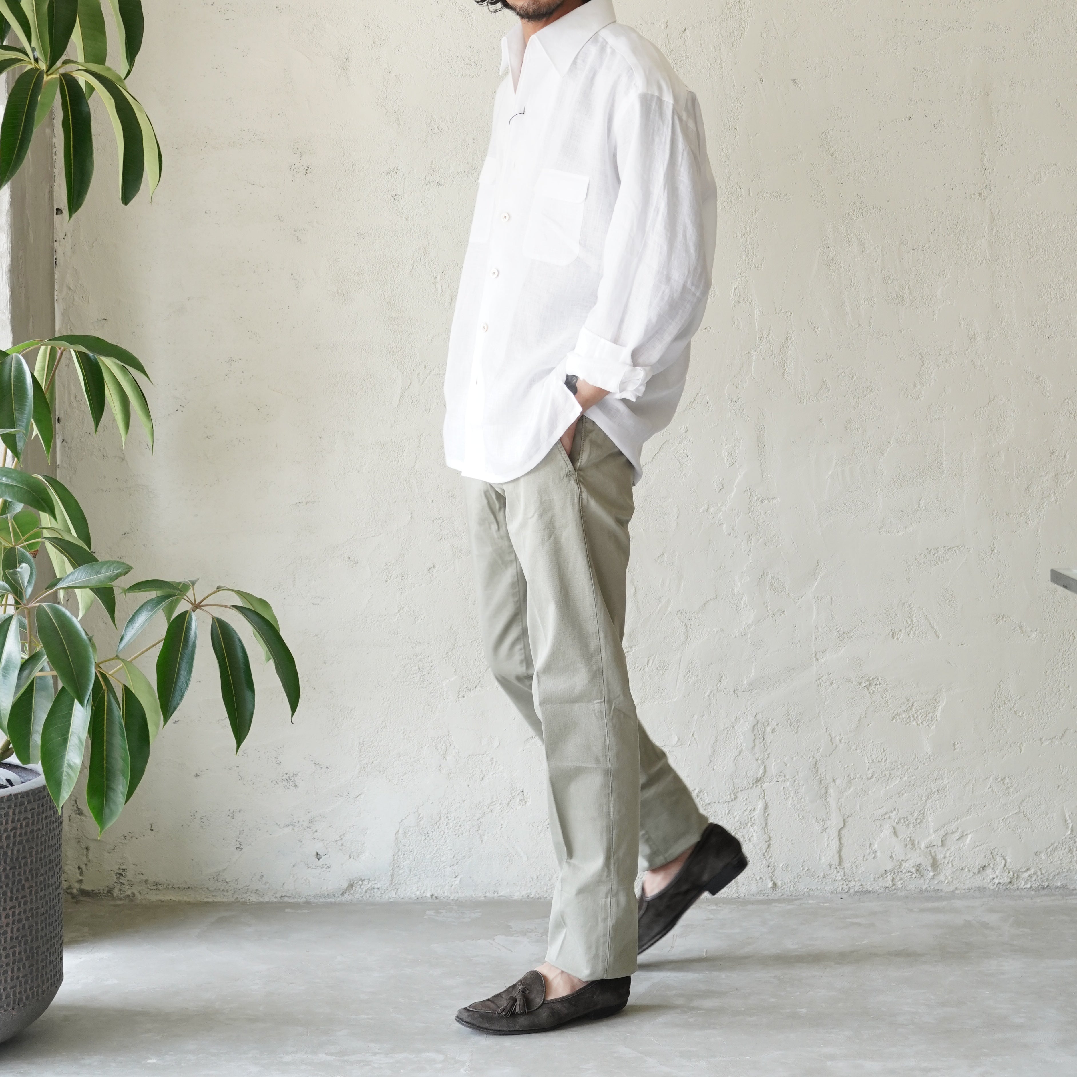 INCOTEX / 4 Season Stretch Gabardine Tapered Pants 100型 コットンパンツ