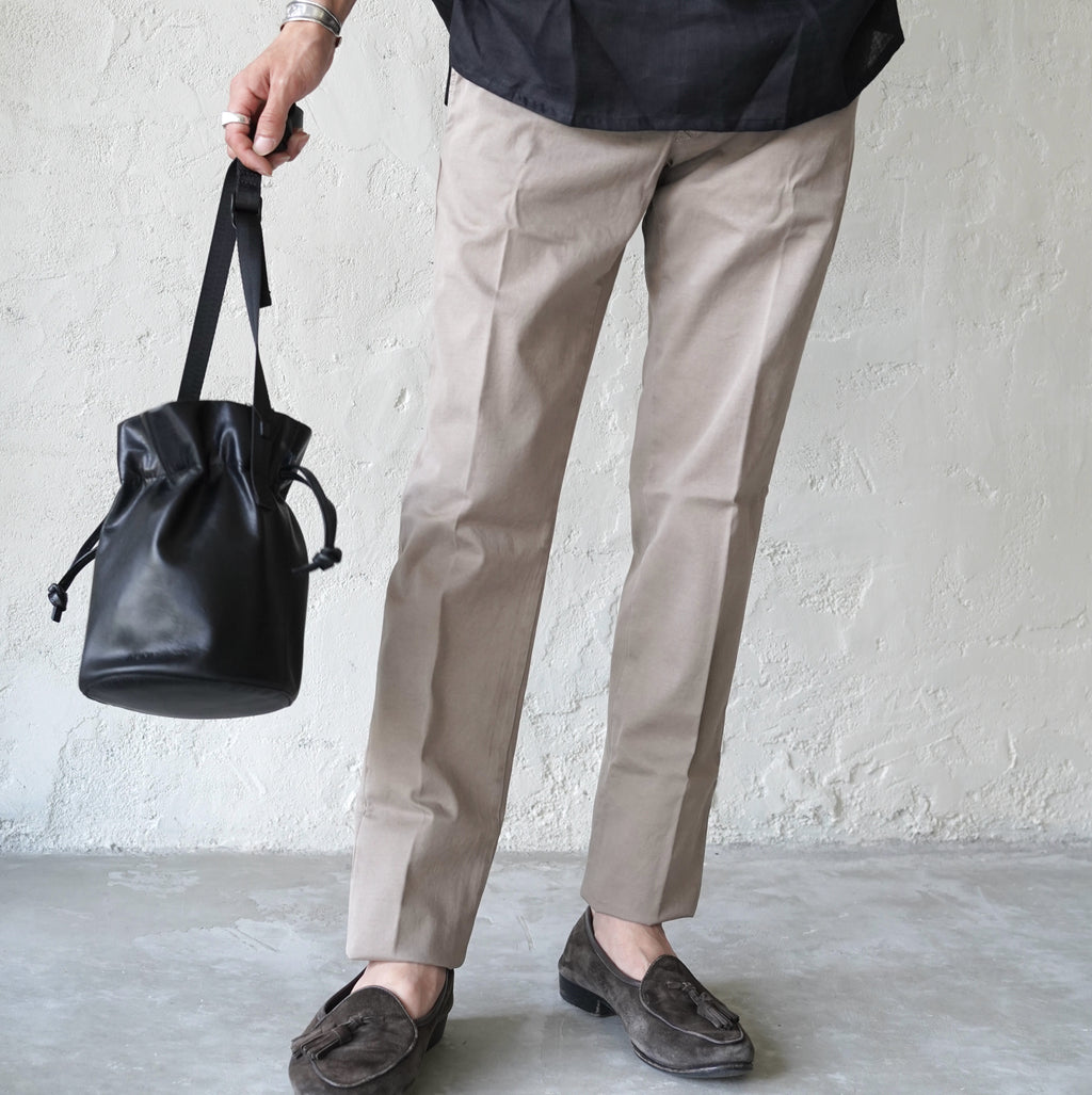 INCOTEX / 4 Season Stretch Gabardine Tapered Pants 100型 コットンパンツ