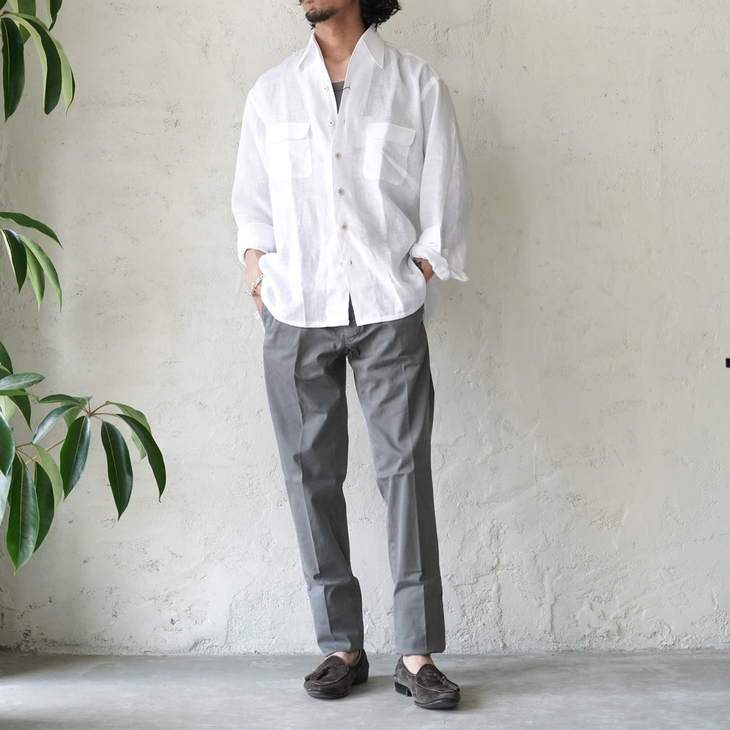 INCOTEX / 4 Season Stretch Gabardine Tapered Pants 100型 コットンパンツ