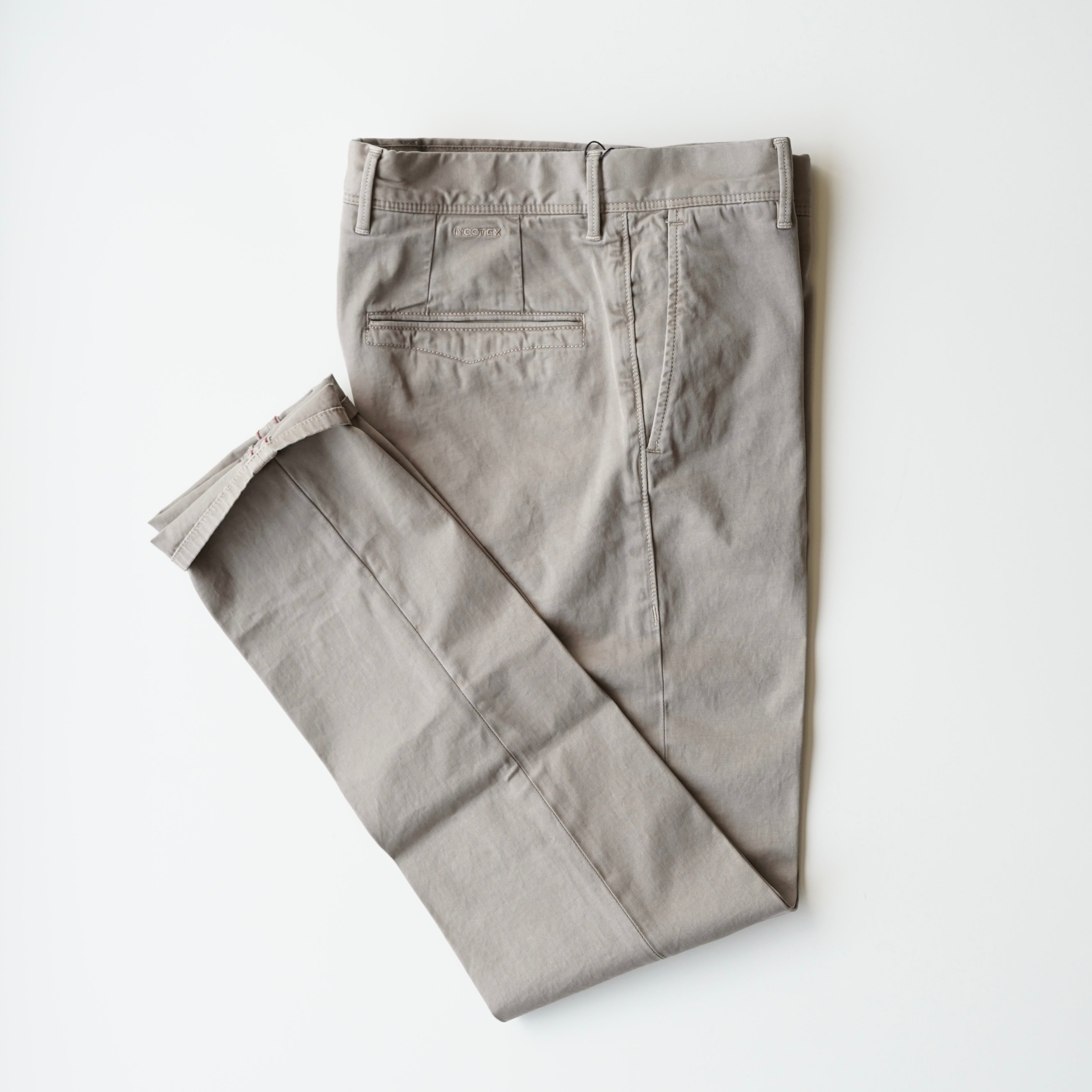 INCOTEX / 4 Season Stretch Gabardine Tapered Pants 100型 コットンパンツ