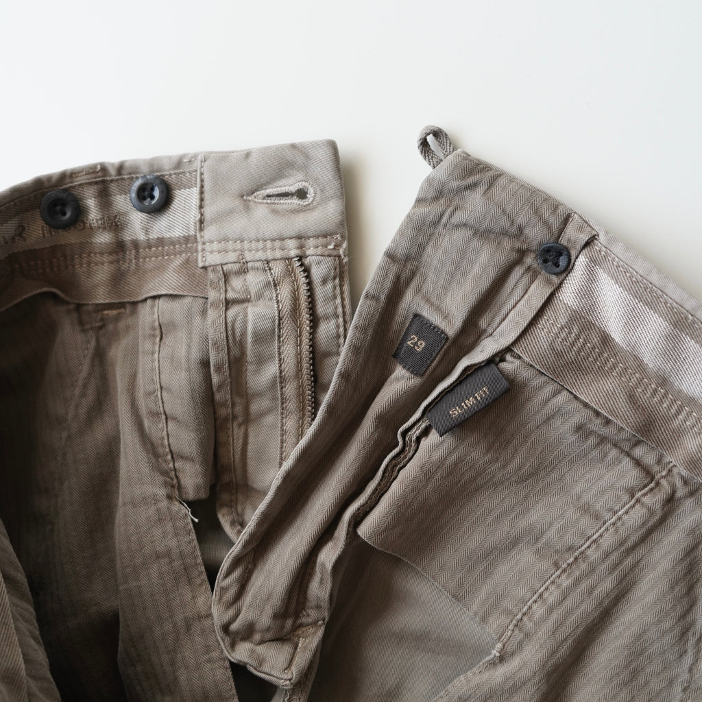 INCOTEX / 4 Season Stretch Gabardine Tapered Pants 100型 コットンパンツ