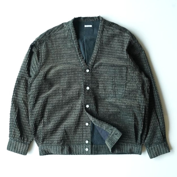 SOWBOW｜SHIRT F - AGING DOBBY CORD CARDIGAN