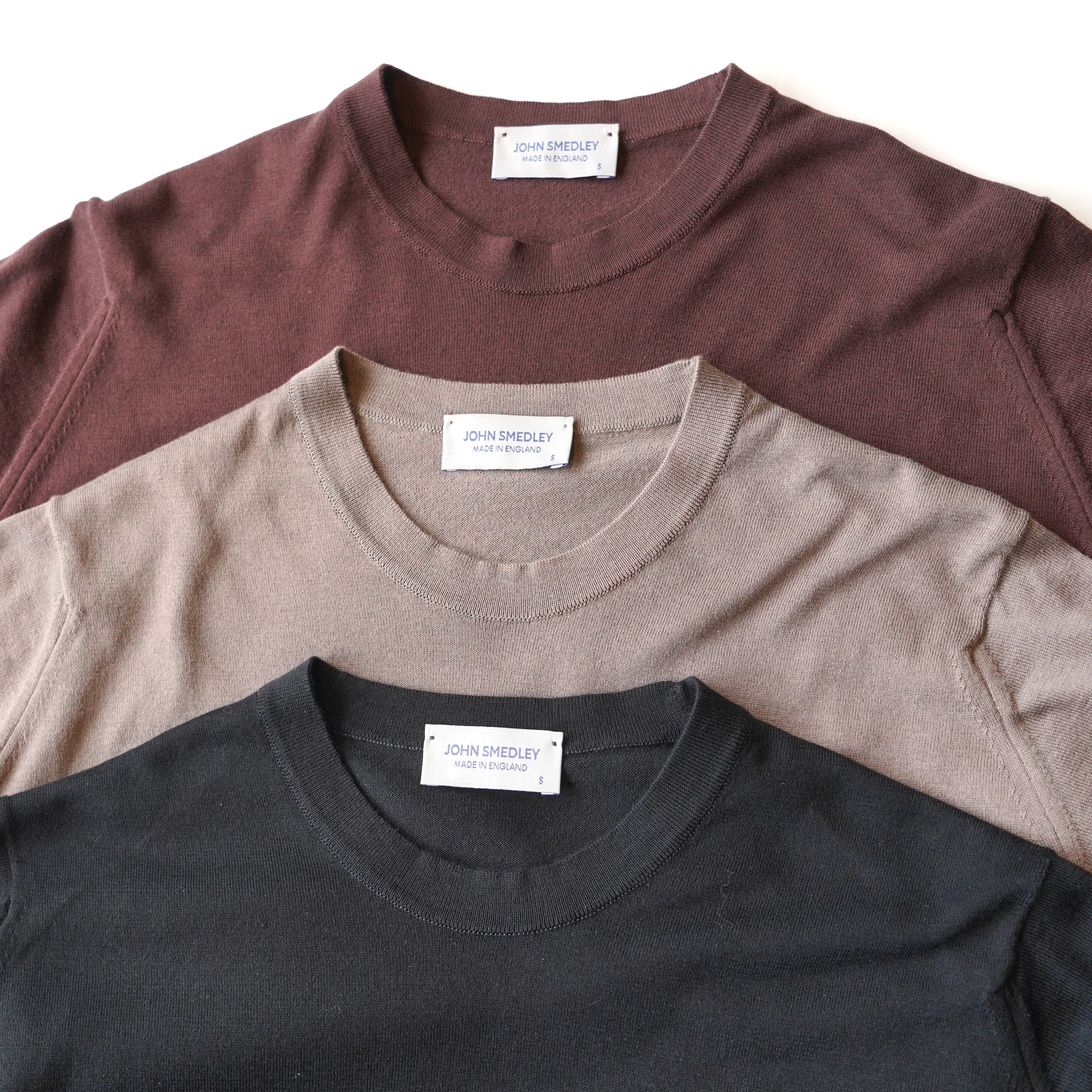 JOHN SMEDLEY / KEMPTON クルーネック半袖ニット