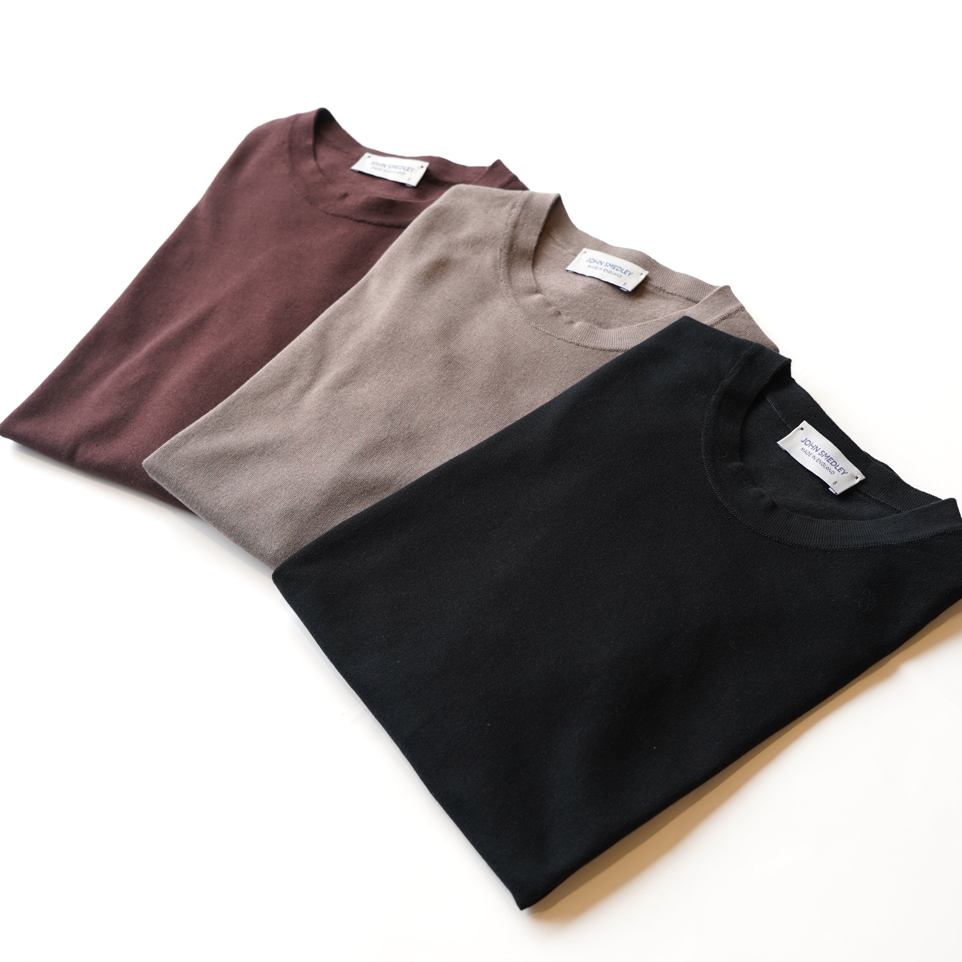 JOHN SMEDLEY / KEMPTON クルーネック半袖ニット
