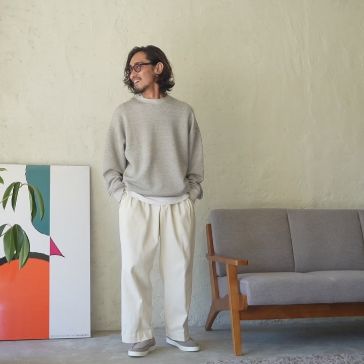【一般販売開始 10月9日20:00~】V::room / Tencel Soft Fleece Series クルーネック スウェットシャツ